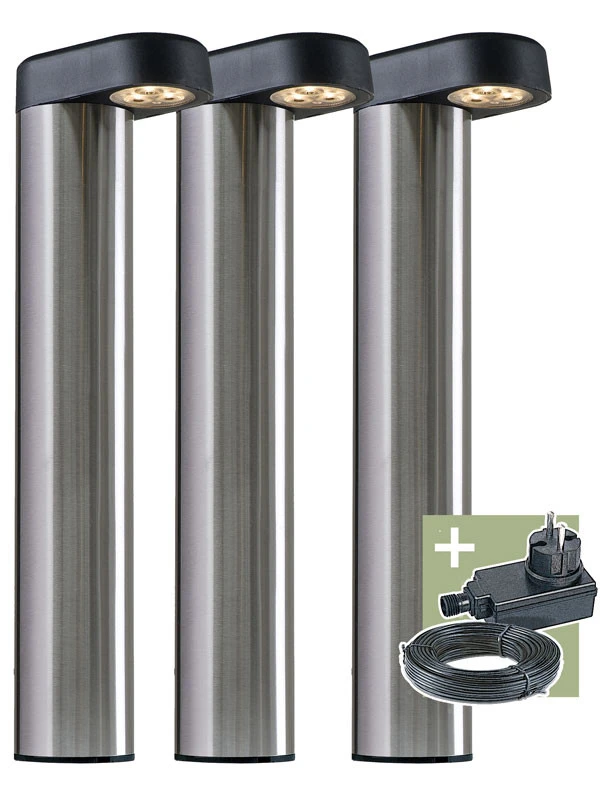 Gartenleuchten Komplettset 'Arvid' Von Ludeco (Art.Nr. PL1033) 3 Gartenleuchten Komplettset 'Arvid' Von Ludeco (Art.Nr. PL1033)