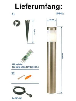 Gartenleuchte 'Albus' Von Garden-Lights (Art.Nr. 4024601) -Gartenserien Laden abatros 3 76129 2 1280x1280