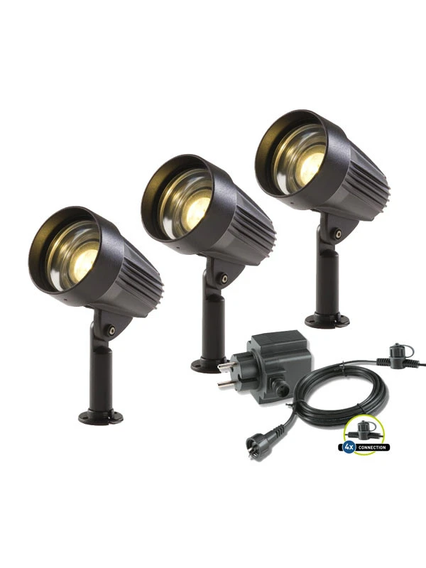 Spotstrahler Komplettset 'Corvus' Von Garden-Lights (Art.Nr. 3216011) 3 Spotstrahler Komplettset 'Corvus' Von Garden-Lights (Art.Nr. 3216011)