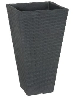 Pflanzkübel Geflecht-Dekor -Gartenserien Laden flechtkuebel eckig hoch 1280x1280